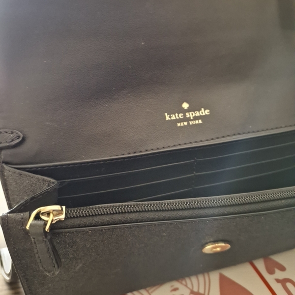 Kate Spade Black Glittery Wallet - Picture 3 of 5